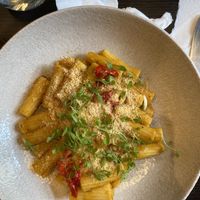 vegan rigatoni dish   at Food For Friends in Brighton