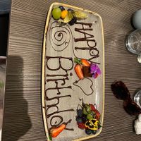 gave me and my sister this for our birthday! (vegan truffles)   at Food For Friends in Brighton