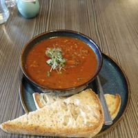 Soup of the day at Food For Friends in Brighton