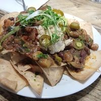 Large chilli nachos. Lovely! Dec 25 at The Prince George in Brighton