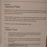 Vegan afternoon tea at Terre a Terre in Brighton