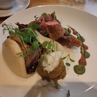 Vegan afternoon tea first course at Terre a Terre in Brighton