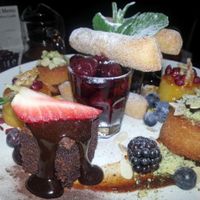 Dessert layer, vegan cream tea, Terre a Terre at Terre a Terre in Brighton