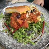 Meatball foccacia at Wai Kika Moo Kau in Brighton