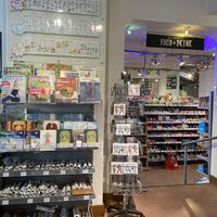 Inside the shop - lovely selection of magazines   at Infinity Foods in Brighton