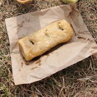 Vegan sausage roll at Infinity Foods in Brighton