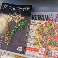 vegan magzines at Infinity Foods, Brighton at Infinity Foods in Brighton