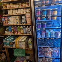 Plant-based milk and ice cream at Arjuna Wholefoods Ltd in Cambridge