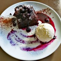 Brownie at The Warehouse Cafe in Birmingham