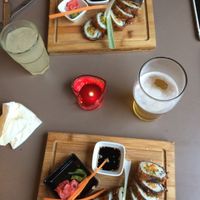 Menu tasting.  at The Warehouse Cafe in Birmingham