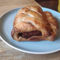 Vegan Sausage roll at Nutters in Hereford