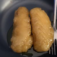 Banana fritters  at Veggie World in Milton Keynes