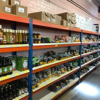 Selection of goods available at Daily Bread Co-operative in Northampton