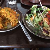 Mixed vegetable paella   at The Good Earth in Leicester