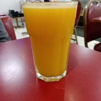 Mango juice at Sardaar Restaurant in Leicester