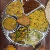 The Large Thali   at Govinda's in London