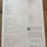 Regular menu   at Mildreds - Soho in London