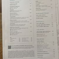 Brunch menu (until 3)  at Mildreds - Soho in London