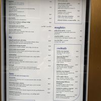 Menu  at Mildreds - Soho in London