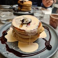 Blueberry Pancakes at Mildreds - Soho in London
