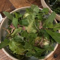 insalatone di contorno con cetrioli marinati   at Mildreds - Soho in London
