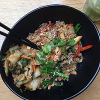 Stir fried vegetables at Mildreds - Soho in London