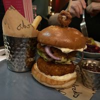 Festive burger   at Mildreds - Soho in London