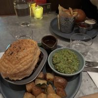 Mushroom pie & Korean burger  at Mildreds - Soho in London