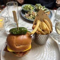 Chicken burger  at Mildreds - Soho in London