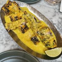 Lime leaf corn ribs  at Mildreds - Soho in London