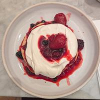 Berry pancakes at Mildreds - Soho in London