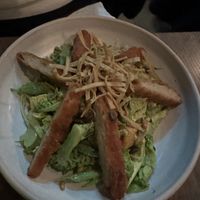Green tofu queen salad with plant chic:n  at Mildreds - Soho in London