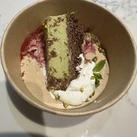 Pistachio cheesecake (take away)  at Mildreds - Soho in London