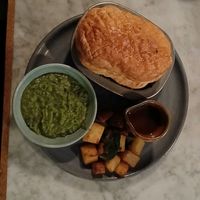 Mushroom pie at Mildreds - Soho in London