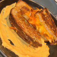 Kimchi toastie with added bacon   at Mildreds - Soho in London