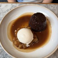 Sticky toffee puddingg  at Mildreds - Soho in London