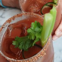🍹🍅bloody mary cocktail. So lovely, so refreshing  at Mildreds - Soho in London