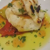 Halloumi with chargrilled leek, peppers and smoked chilli jam  at Mildreds - Soho in London