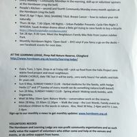 Upcoming events for May 2018 at The Gleaners Cafe in East London