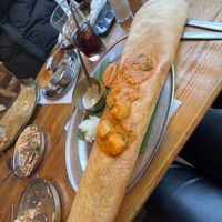 Special masala dosa vegan at Diwana Bhel Poori House in North West London