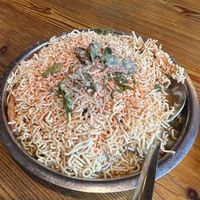 Vegan starter at Diwana Bhel Poori House in North West London