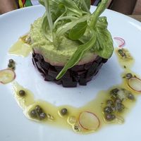 Avocado and beetroot starter  at The Gate - Hammersmith in West London