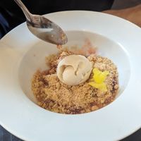 Apple and pear crumble (vegan) at The Gate - Hammersmith in West London