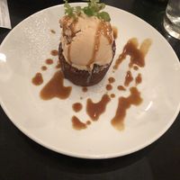Sticky toffee pudding with salted caramel ice cream at The Gate - Hammersmith in West London
