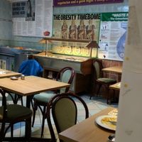 Decor at Indian Veg Bhelpoori House in North London