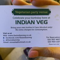   at Indian Veg Bhelpoori House in North London