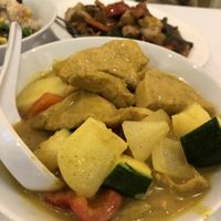 Tofu curry  at Loving Hut in North London