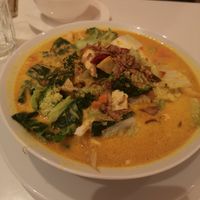 Laska soup at Loving Hut in North London