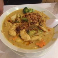 Laksa  at Loving Hut in North London