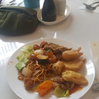 My plate at Loving Hut in North London